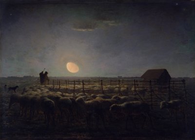 द शील्डफोल्ड, मूनलाइट द्वारा Jean Francois Millet